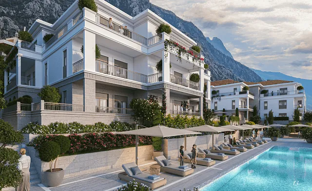 Apartments in einem Luxuskomplex mit Spa-Bereich